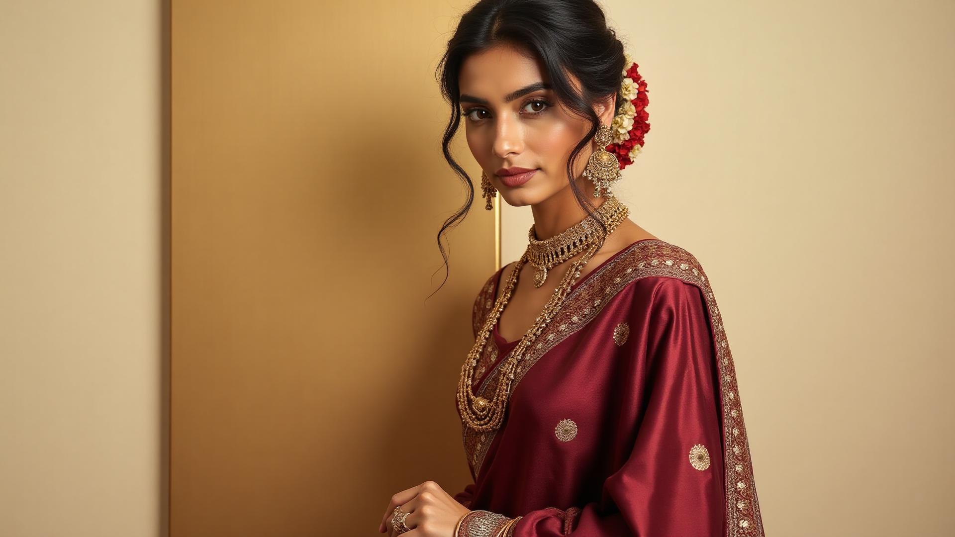 Exquisite handloom sarees with silk and zari work - Champalal & Sons